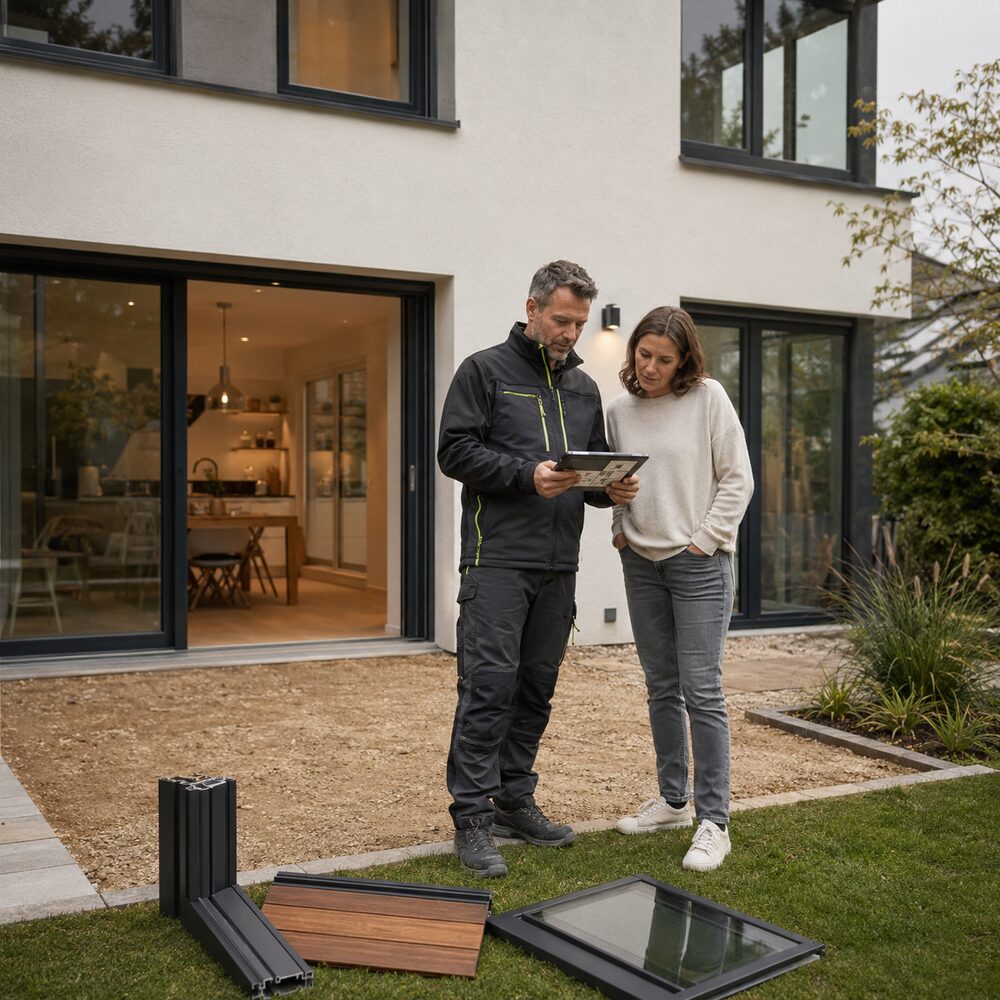 Planung einer Terrassenüberdachung oder eines Kaltwintergartens