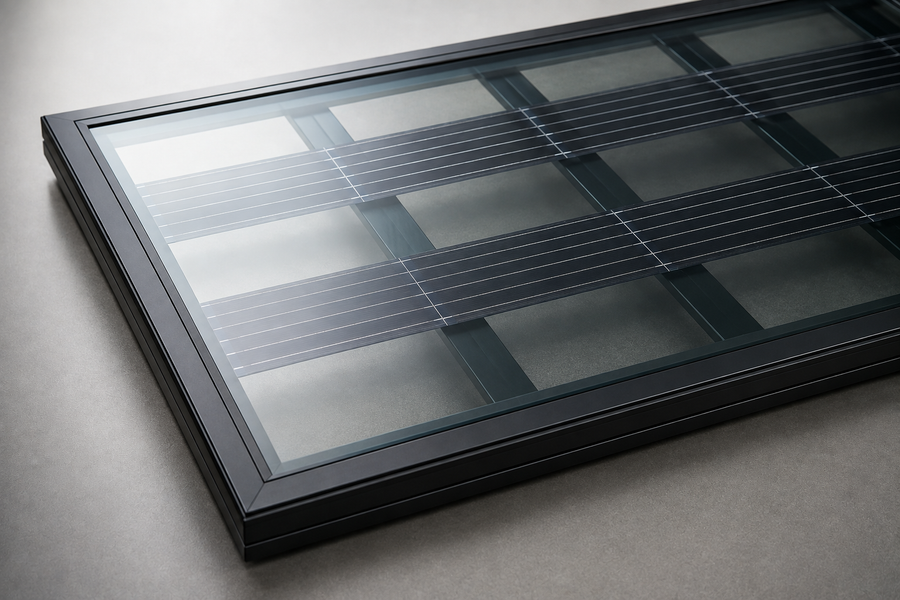 Halbtransparente Module