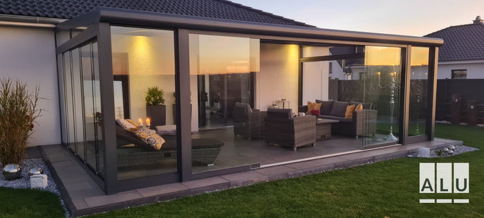 Kaltwintergarten aus Aluminium und Glas von ALU-Terrassenbau