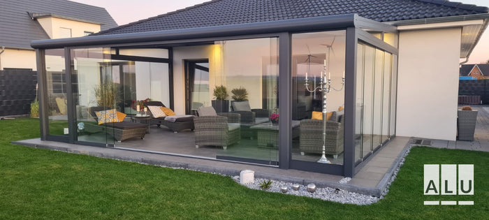 Kaltwintergarten aus Aluminium und Glas von ALU-Terrassenbau
