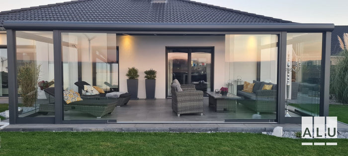 Kaltwintergarten aus Aluminium und Glas von ALU-Terrassenbau