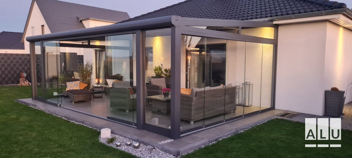 Kaltwintergarten aus Aluminium und Glas von ALU-Terrassenbau