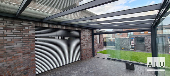 Seitenwand für die Terrassenüberdachung von ALU-Terrassenbau