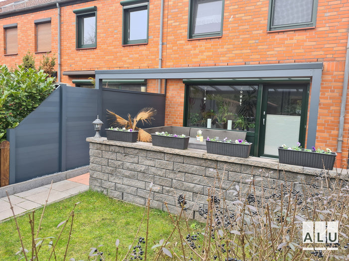 Seitenwand für die Terrassenüberdachung von ALU-Terrassenbau