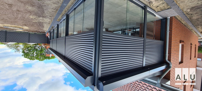 Seitenwand für die Terrassenüberdachung von ALU-Terrassenbau