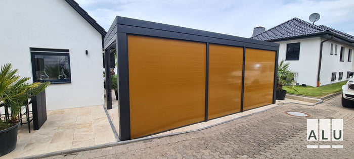 Seitenwand für die Terrassenüberdachung von ALU-Terrassenbau